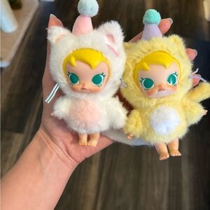 Adorable Plush Animal Costume Dolls - Yellow